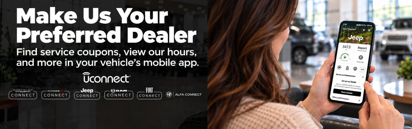 uconnect® make us your preferred dealer | Mike Kelly Chrysler Dodge Jeep Ram in Hermitage PA