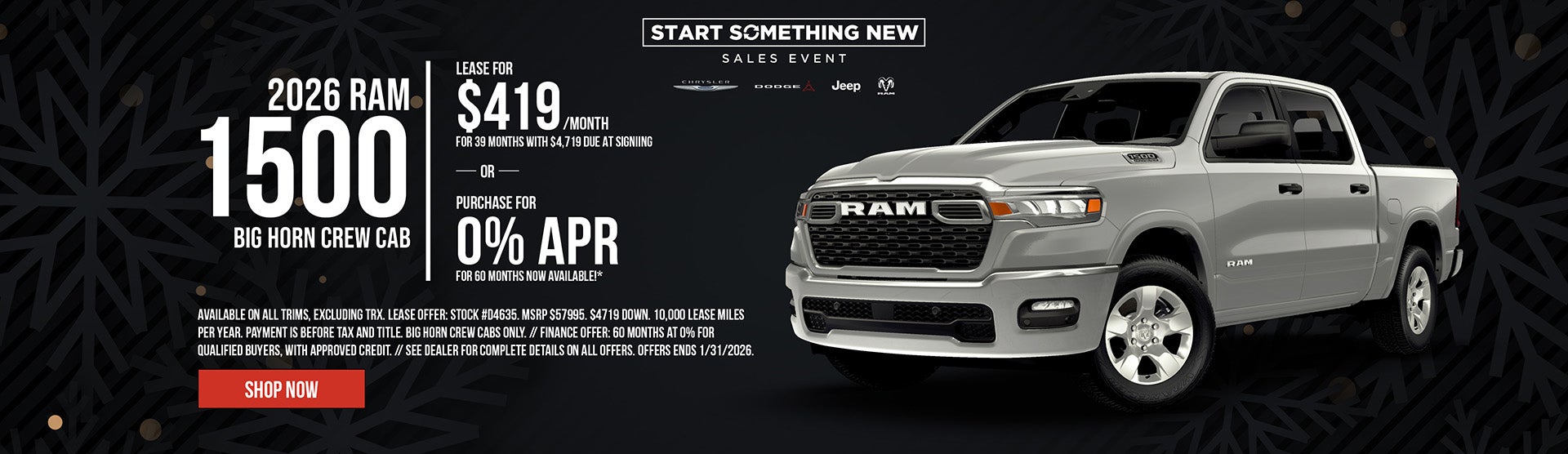 2026 RAM 1500 BIG HORN Crew Cab