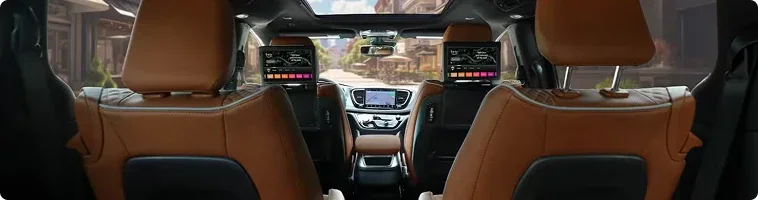 2026 Chrysler Pacifica Uconnect 5 touchscreen compared with the 2026 Toyota Sienna display