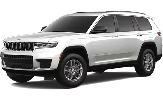 2026 Jeep Grand Cherokee and 2026 Ford Explorer shown side by side