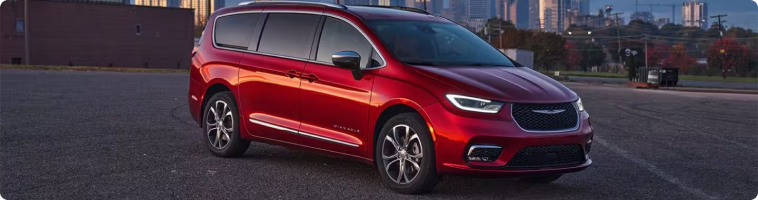 2026 Chrysler Pacifica parked at dusk